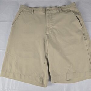 Footjoy Shorts Mens 34 Khaki 10" Inseam Stretch Lightweight  Performance Golf